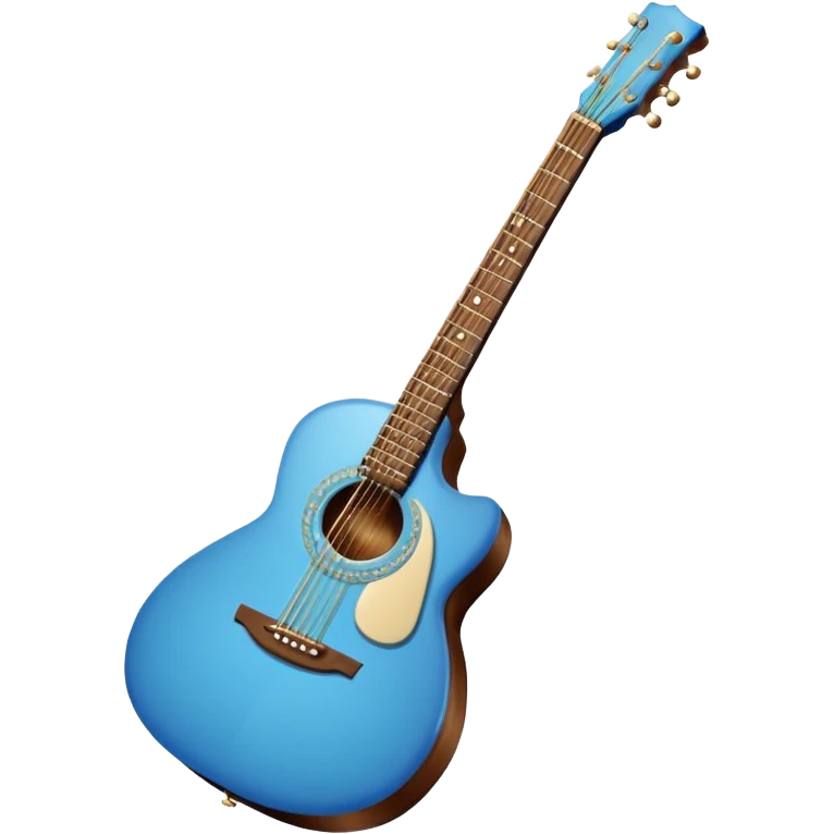 Blue guitar emoji