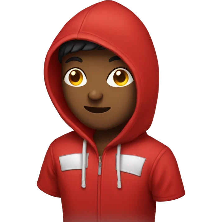 Red hoodie emoji