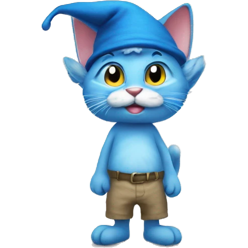Smurf cat emoji