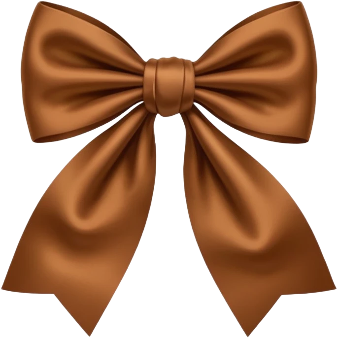 Brown bow emoji