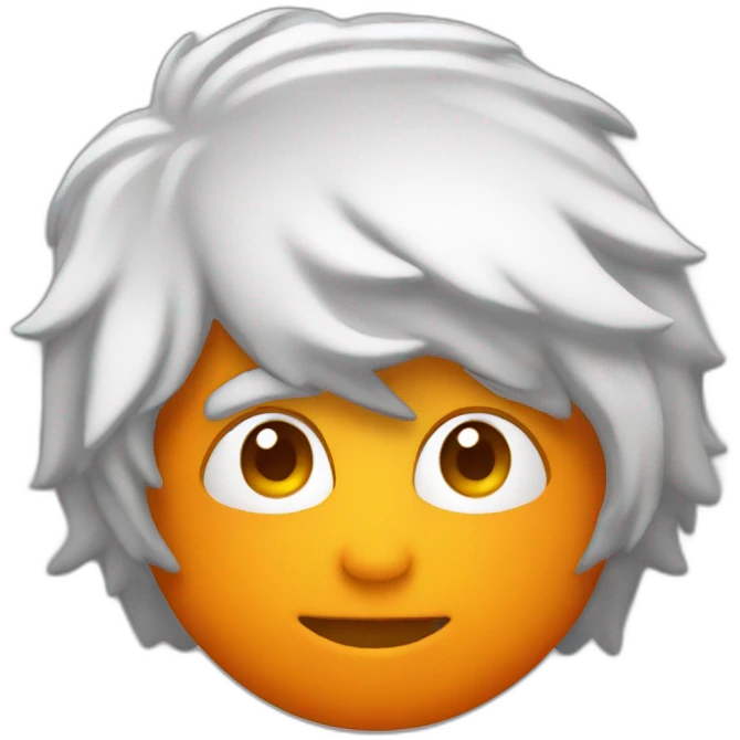 Woozy face in orange outline emoji