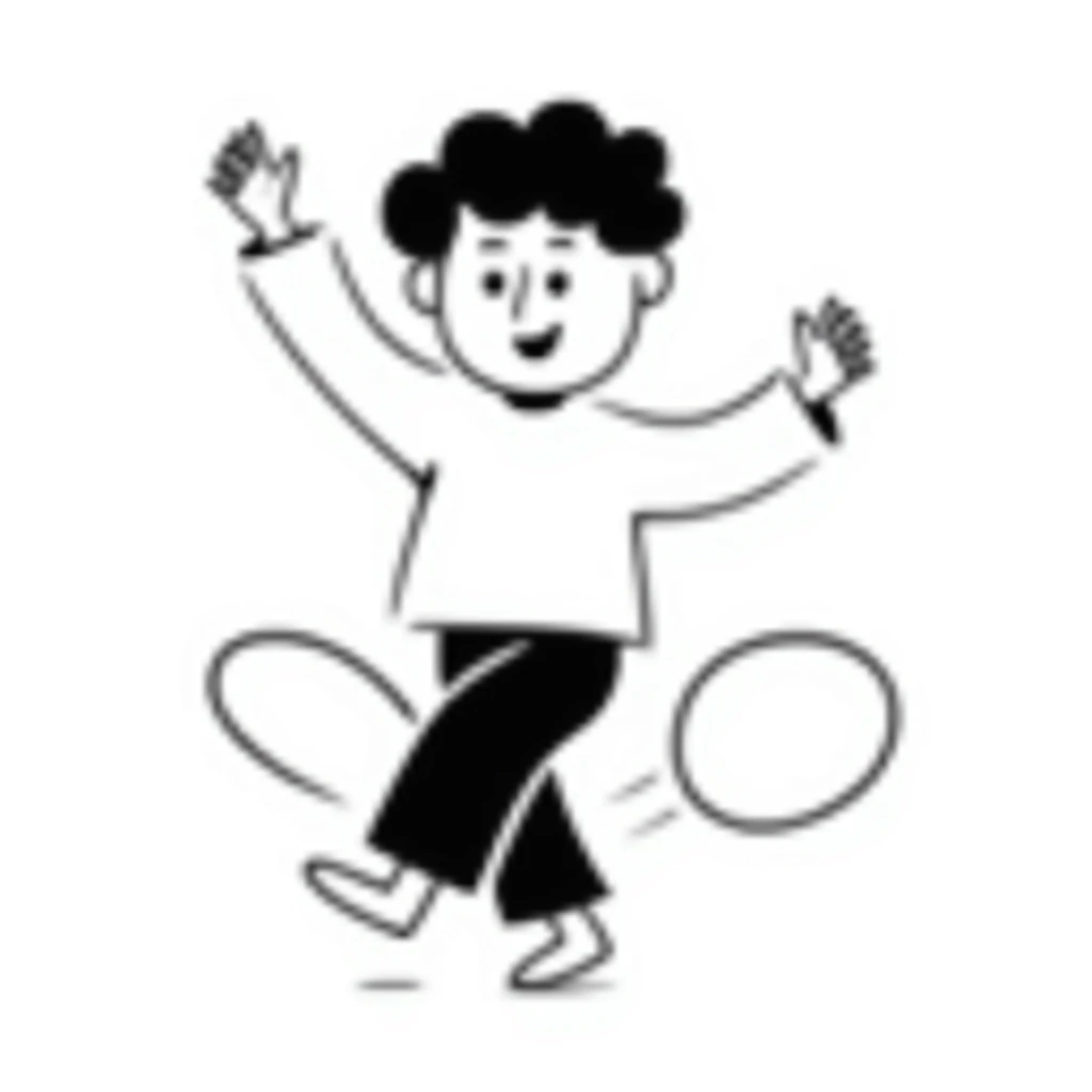 small boy skipping rope emoji