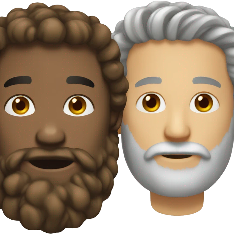 Couple beard man emoji