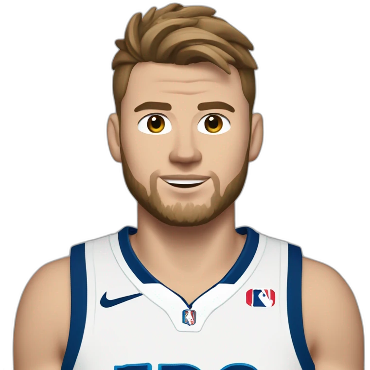 Luka Doncic tenue de civil emoji
