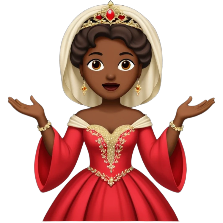 dar skin opera singer singing emoji