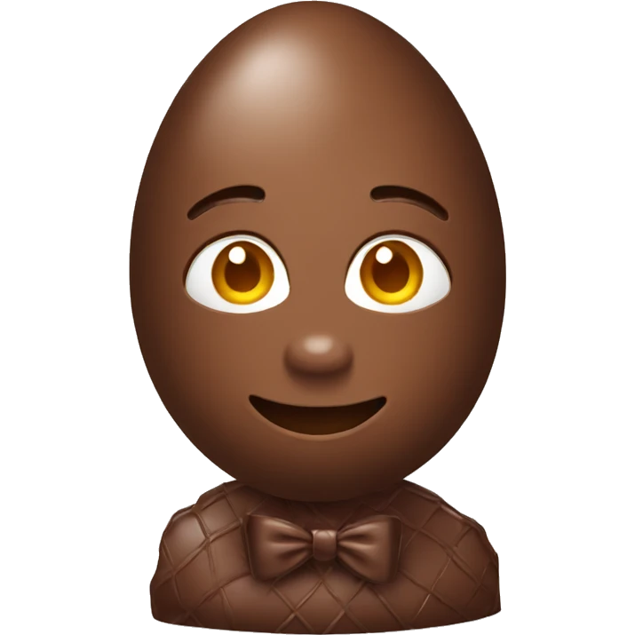 big easter egg chocolate emoji