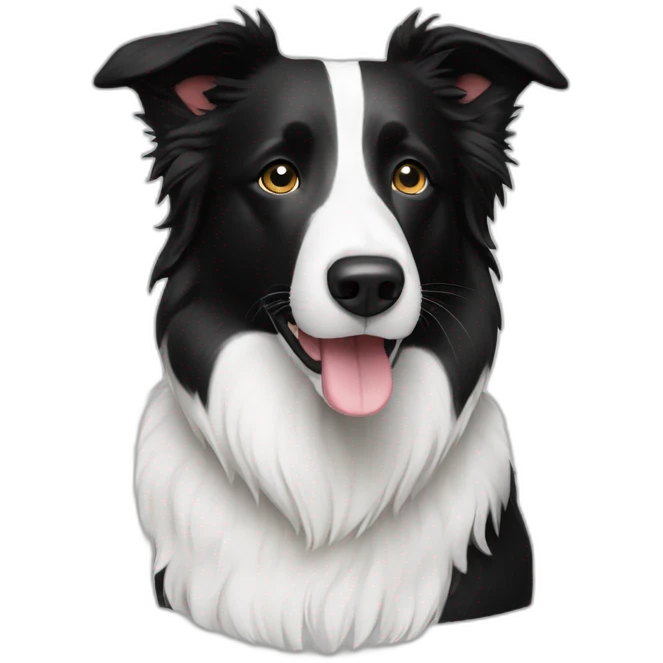 border-collie-all white- no black emoji