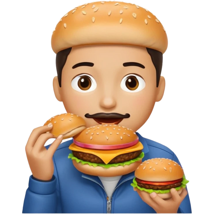 comiendo hamburguesa emoji