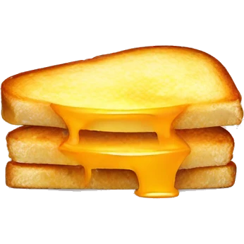 Sad grilled cheese emoji