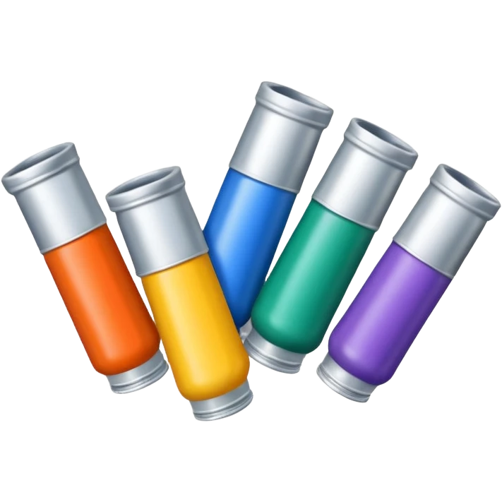 Acrylic paint tubes emoji