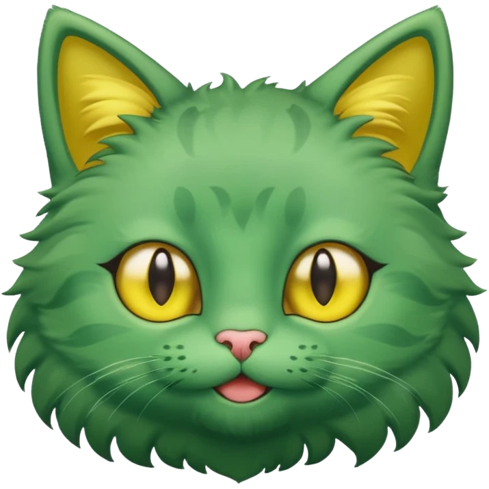 cute green cat emoji