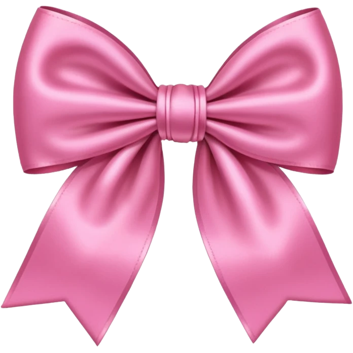 Pink bow emoji