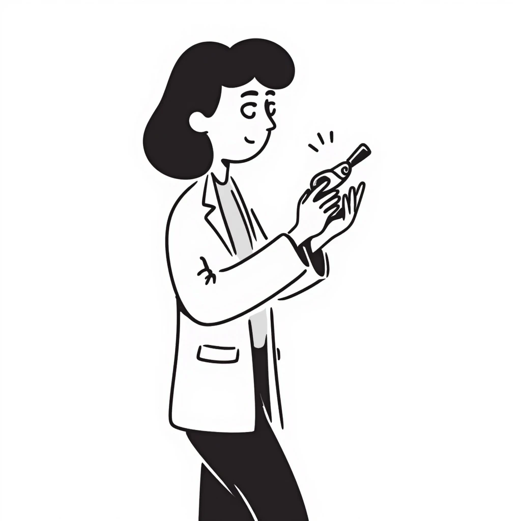 Woman testing something emoji