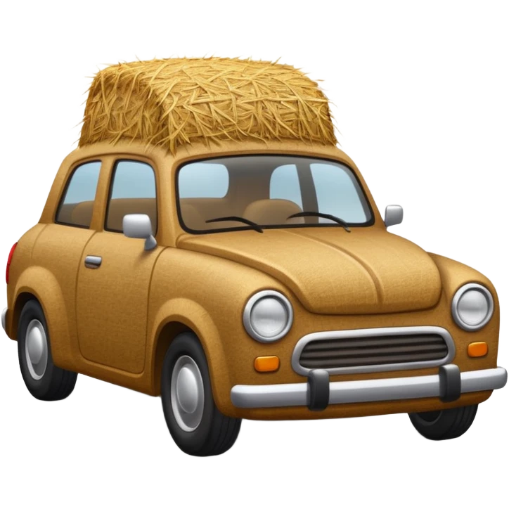 Car with a hay emoji
