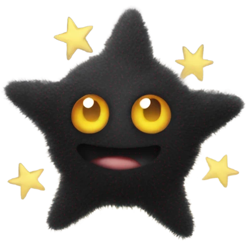 Soot sprite holding star  emoji