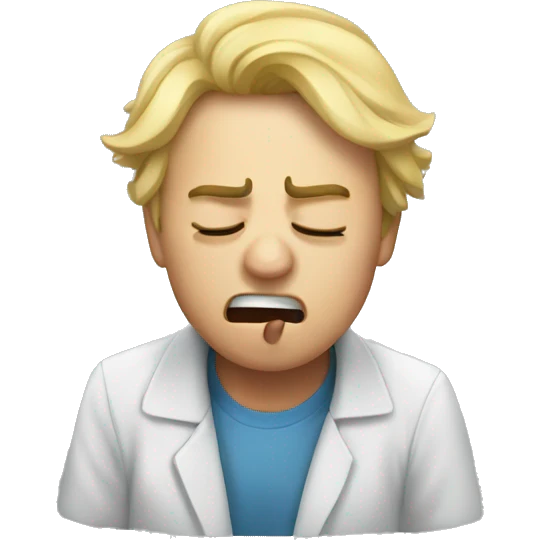Sneezing emoji