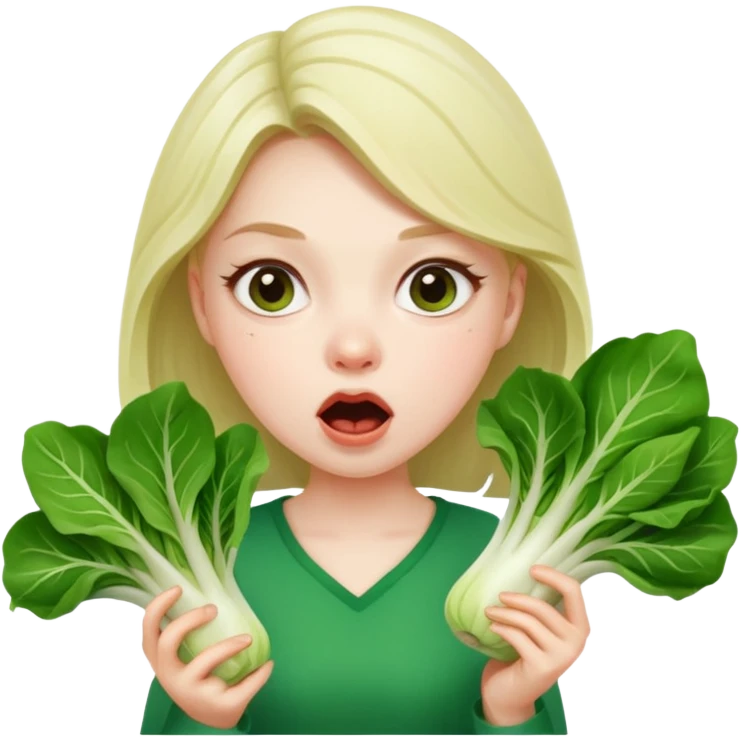 Bok yiyen kız zort  emoji