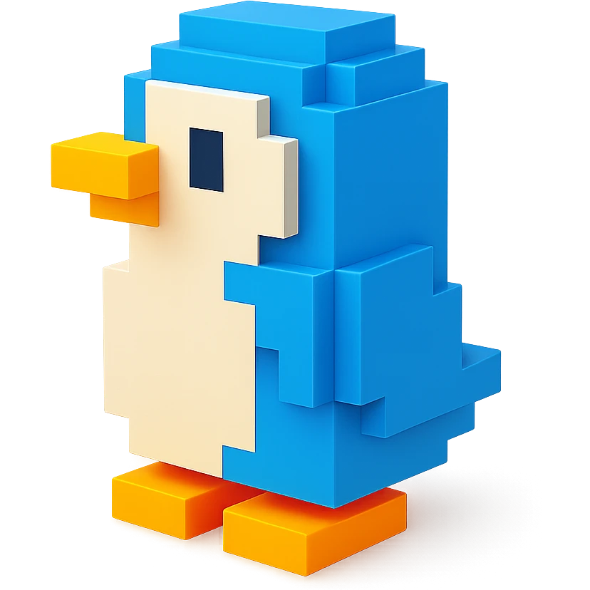 penguin, side view emoji
