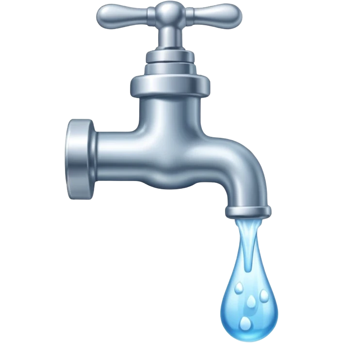 water flows from the tap emoji