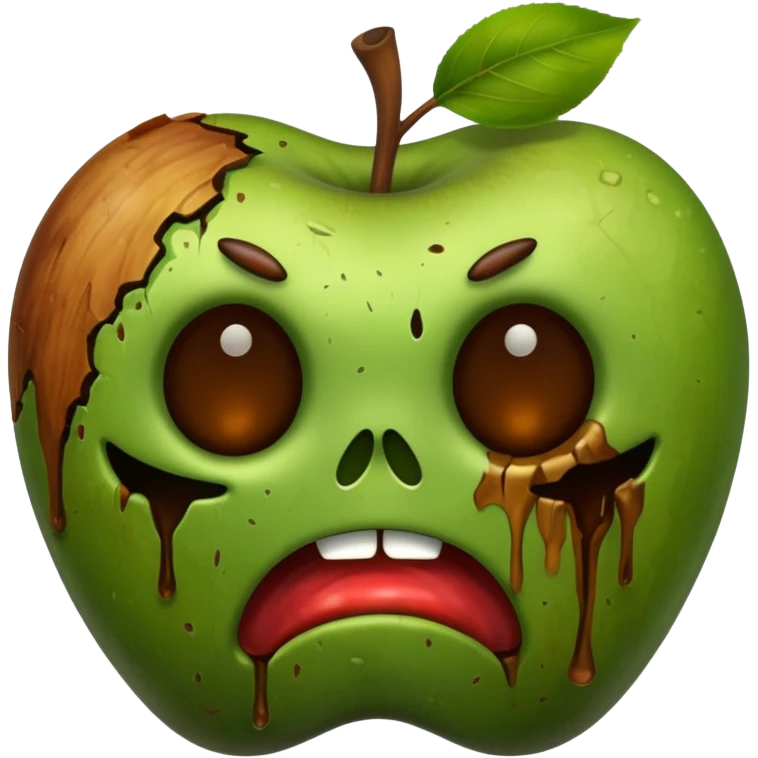 A rotten Rotten emoji