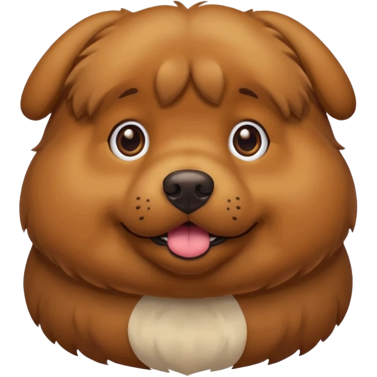 Fat. Dog emoji