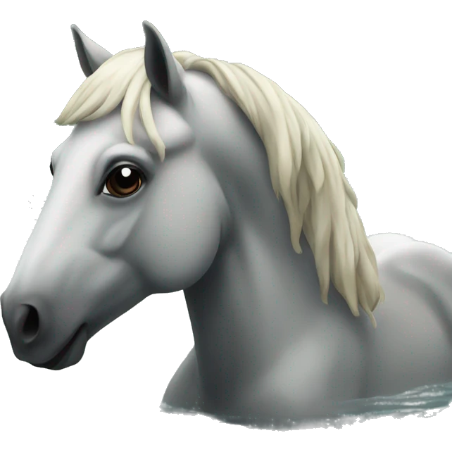 horse in the lake emoji