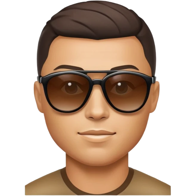 Ronaldo with sunglass emoji