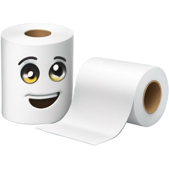 Lubricant bottle and Toilet paper roll emoji