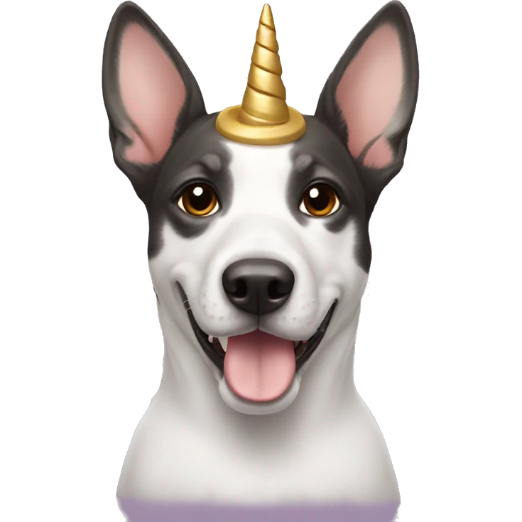 Dog with unicorn horn  emoji