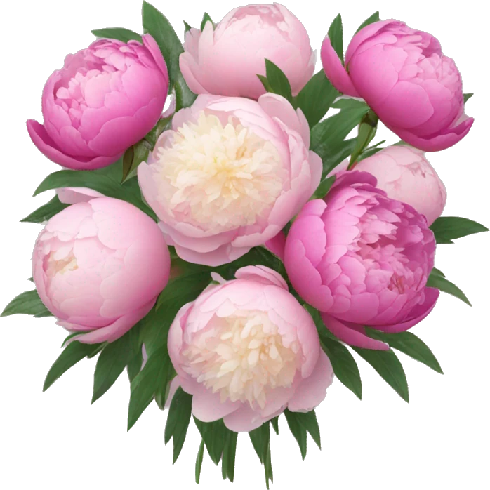 Bouquet of peonies emoji