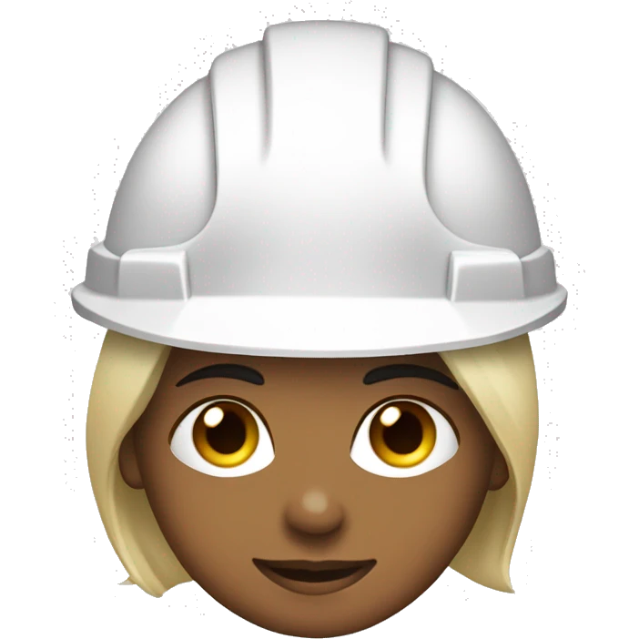 woman construction white hard hat helmet emoji