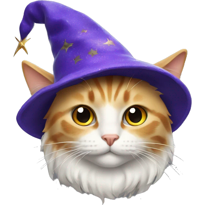 cat with a wizard hat emoji