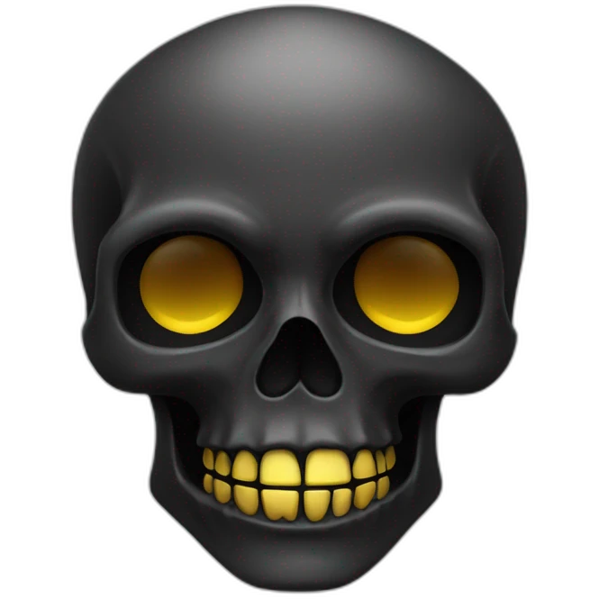 goth skull jewelry emoji