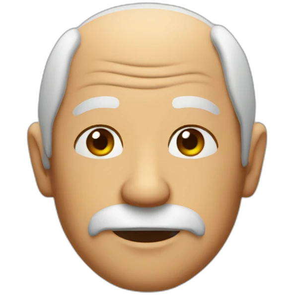 Old man in bikini emoji