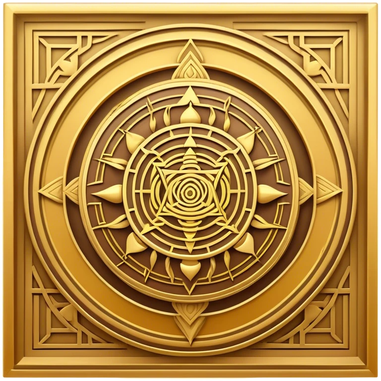 Sri yantra in square emoji