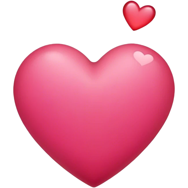Reddish pink heart emoji