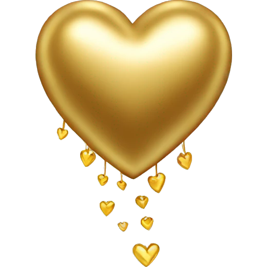gold heart  emoji