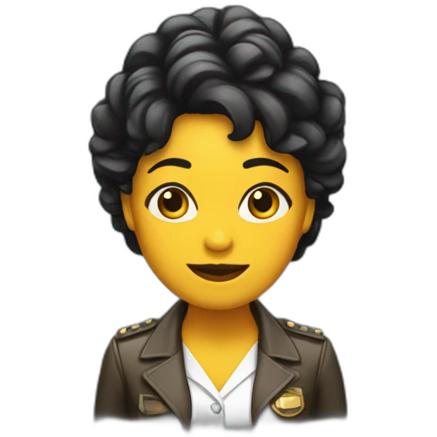 Chica negra oficinista emoji