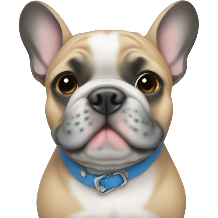 Blue frenchie emoji