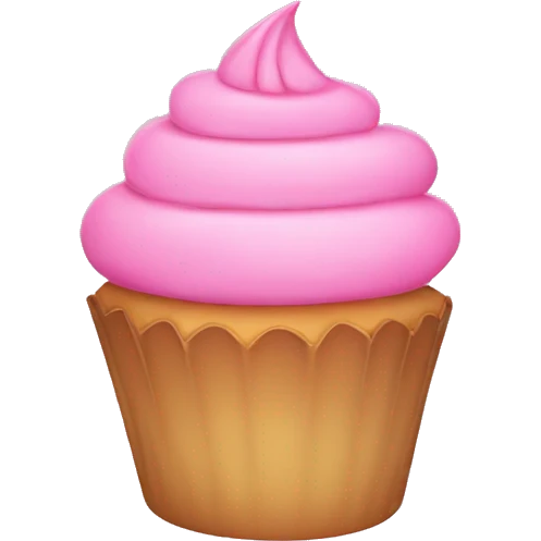 pink cupcake emoji