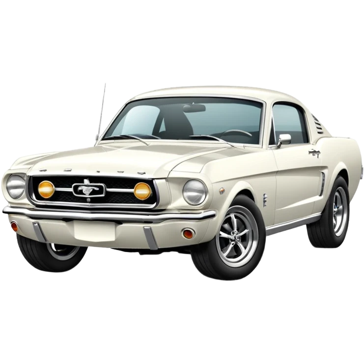 white mustang emoji