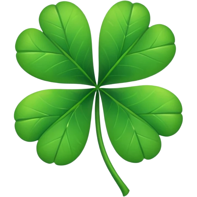 Five leaf clover emoji