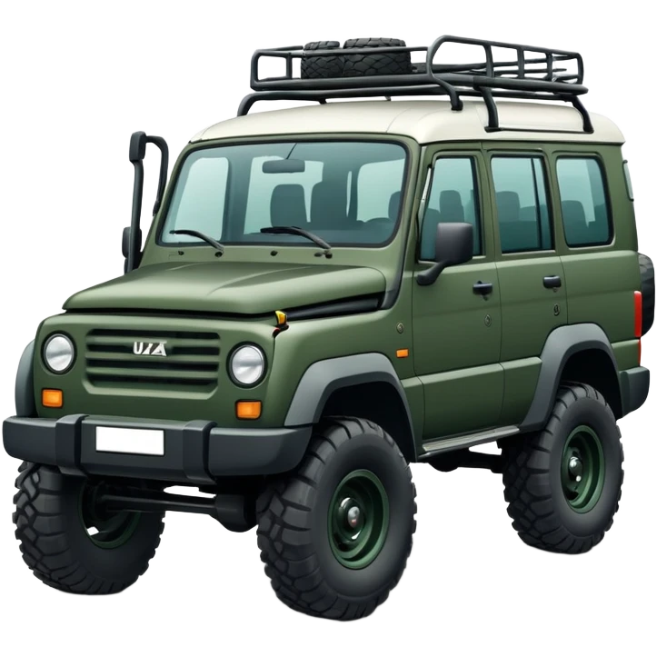 UAZ Patriot Russian SUV off-road vehicle with distinctive square boxy shape emoji