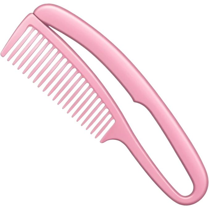 light pink styler comb, variation 2 emoji