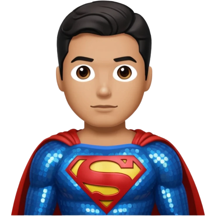 Superman with Sequin Outfit emoji