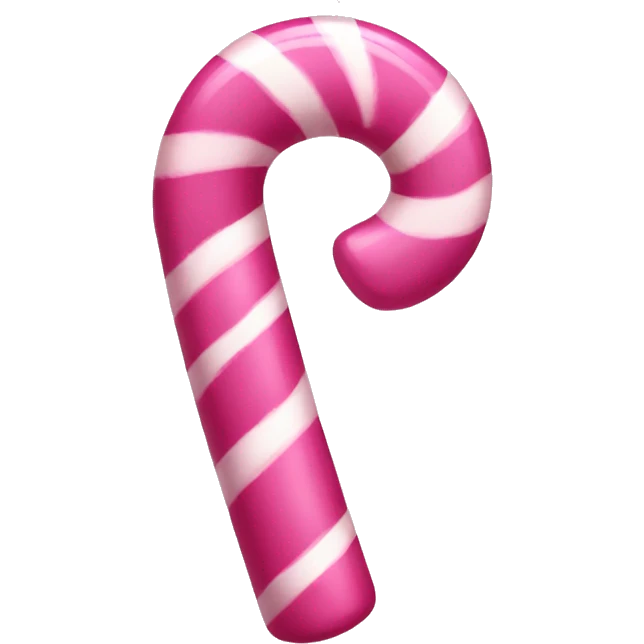Pink candy cane  emoji