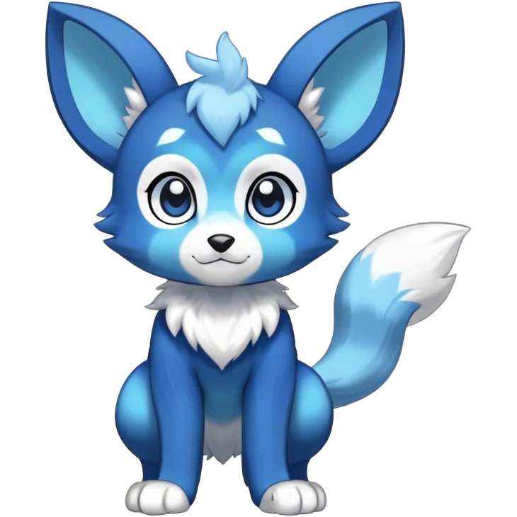 Shiny Chibi Anthro Sona Fakemon-Spectrobe Full Body emoji
