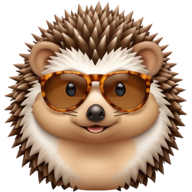 hedgehog with sunglasses emoji