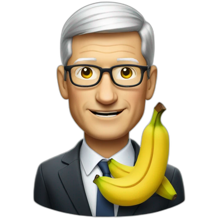 Tim Cook banana emoji