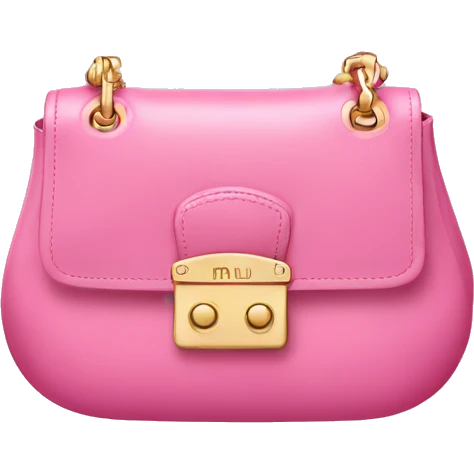 Pink miu miu bag emoji